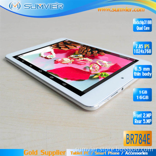 7.85 Inch IPS 1024*768 Rockchip 3188 Quad Core Google Android 4.2.2 Tablet (BR784E)